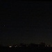 Im Südwesten über Landsberg das Sternbild Orion mit links dem hellsten Stern am Nachthimmel, dem Sirius am 09.03.2012 um 21.10 Uhr.
