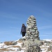 <b>Anna ai 2282 m dell'omino di pietra della Seehütte.</b>