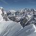 Ofentalhörnl NO-Gipfel und der SW-Gipfel ganz links(er geht mit Ski) + Watzmann