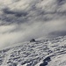 Calandahütte (2074m) über dem Nebelmeer.