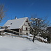 Ein winterliches Toggenburger Haus.