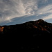 Im Chisos Basin - Blick vom Window View Trail im Abendlicht in Richtung Emory Peak.
