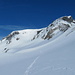 nochmals ein Blick zurück zum Piz Dolf mit der Abfahrt durch den Westflanke