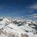 Blick zum Monte Croce - die Luft ist bereits voller Schneepartikel