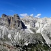 Cima Fanis Sud-2980 m, Torre di Fanis-2922 m,Cima Fanis nord-2970 m und Monte Cavallo- 2912 m, v.l.v.r.