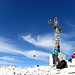 Schließlich gibt es nicht viele Leute auf dem Gipfel. Heute waren rund 50 Personen am Gipfel des Tofana di Rozes,3225m.