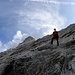 Im Abstieg von Tofana di Rozes, 3225m-mittelinks im Bild.