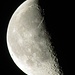 15.03.2012 4.45 Uhr der abnehmende Mond noch vor der Haustür, heute klar und schön