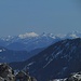 Blick zur Benediktenwand, Hochkalter (Berchtesgadener) und Wildem Kaiser