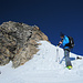 Das Fixseil, welches im Sommer wohl gute Dienste leistet. Bild von Chris