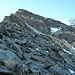 Am Col de Cheilon wählten wir den Aufstieg durch die Felsen, nicht über die Schneeflanke rechts daneben