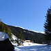 Gleißender Rückblick von unterhalb der Innermelang-Alm