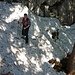 Im "Klettersteig" liegen nur noch wenige Altschneereste. 