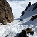 Der Blick von oben ins Couloir.