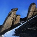 Urtümliche Felszähne unmittelbar unterhalb des 3056m hohen Vorgipfels beim Col des Paresseux.