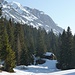 Jagdhütte und Grat zur gr. Arnspitze vom hohen Sattel