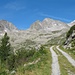 Almweg vom Gößkar 1660 m zur Gießener Hütte 2215 m