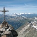 Gipfel der Hochalmspitze 3360 m in Richtung Großglockner