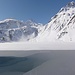 Il lago del Morasco è ancora gelato