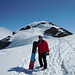 après 45 minutes d'ascension en boots