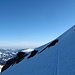 Steile Traverse unterhalb des Chli Chaiser
