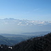 Blick zu den verschneiten Wägitaler und Glarner Bergen