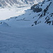 600 m Abfahrt zum Gemsfairenhüttli - leider sehr schwerer Schnee