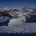 Blick vom Gipfelhang Richtung Vals.