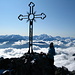 [U Tanja] und Gipfelkreuz Grand Muveran 3051m