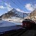 Kreuzung mit Regionalzug 1649 St. Moritz - Tirano bei Bernina Lagalb