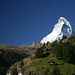 Blick von Zermatt beim Aufstieg ins Trifttal zum Matterhorn