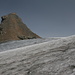 Blick vom Hochlichtgletscher zurück zum Mettelhorn