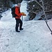 Erstaunlicherweise noch sehr viel Schnee auf dem Bergweg