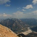 Blick über das Tal des Tagliamento in die Julischen Alpen