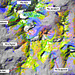 Falschfarben-Satellitenbild der Jenatsch-Region