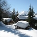 Die Hochkopfhütte ist erreicht - wenn einem nicht der Sinn nach Frühling stünde, wären die Schneemassen ja recht malerisch.
