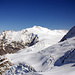 Blick zum verschneiten Sustenhorn 3503m… jetzt noch ohne Spuren im Schnee…