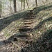 <br />Die Treppe zur Glitzerhöhle
