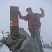 Nach dem langen und anspruchsvollen Nordwestgrat, die Erlösung auf dem Gipfel des Monte Disgrazia 3678m
