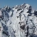 Habicht von Süden; hier kann man sehr gut den Winter-Südaufstieg einsehen. Auch eine sehr lohnende 2000 HM Firntour für stabile Verhältnisse