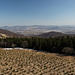 Vlčí hora (Krušné hory) - Ausblick von der Aussichtsplattform des Sendemastes in etwa südöstliche/südliche Richtung.