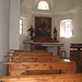 L'interno della chiesa di Santa Maria a Bleiki.