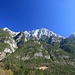 Blick vom Val Raccolana hinauf zum Monte Cimone