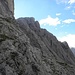 Nordwestwand des Kleine Laserwand, 2568m, hier gibt es ein sehr schöner Klettersteig(C-D).