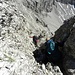 Im Abstieg zum leichter Ari Schubel Klettersteig.