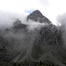 Simonskopf,2687m,umhüllt im Wolken.