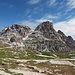 Schusterplatte (2957m) und Sasso Vecchio (2919m) von der Dreizinnenhütte