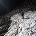 Zustieg: es mussten noch die Reste der winterlichen Schneelawinen überquert werden