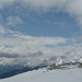im Süden ein Wolkhenvorhang vor dem Weisshorn