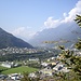 Schöne Aussicht auf die Ausläufer von Bellinzona